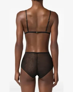 Lingerie aus Jacquard - Schwarz