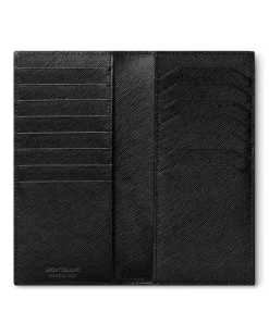 Längliche Brieftasche 15 cc aus Sartorial Leder - Schwarz - Leder - MB130320 - Brieftaschen