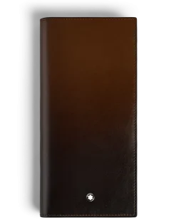 Längliche Brieftasche 14 cc mit Reißverschluss aus Meisterstück Sfumato-Leder - Sfumato-Braun - Leder - MB220318 - Brieftaschen