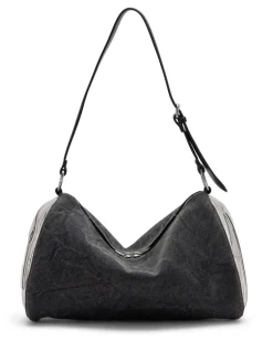 Load-D-Shoulder Bag mit transparenten ovalen D-Seiten - Schultertaschen - Unisex - Schwarz