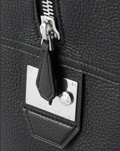 149 Logo-Appliquéd Full-Grain Leather Briefcase Black