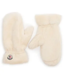 Logo-Handschuhe Beige