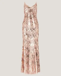 Long sequin dress Silver