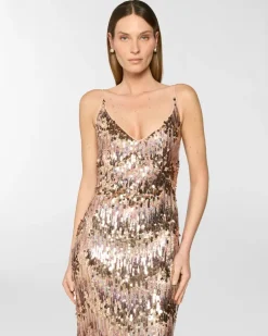 Long sequin dress Silver