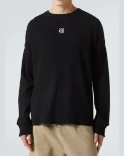 Longsleeve Anagram aus Baumwolle Schwarz