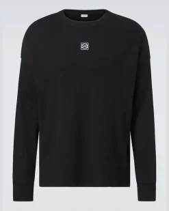Longsleeve Anagram aus Baumwolle Schwarz