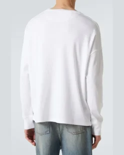 Longsleeve Anagram aus Baumwolle Weiß