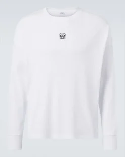 Longsleeve Anagram aus Baumwolle Weiß