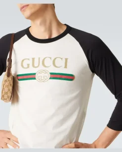 Longsleeve aus Baumwolle und Seide Weiß
