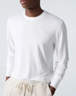 Longsleeve aus Baumwoll-Jersey Weiß
