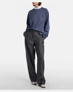 Longsleeve aus Baumwoll-Jersey Blau