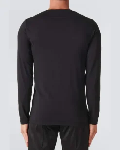 Longsleeve aus einem Baumwollgemisch Schwarz