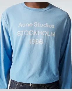 Longsleeve aus Jersey Blau