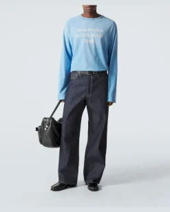 Longsleeve aus Jersey Blau