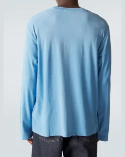 Longsleeve aus Jersey Blau