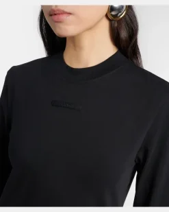 Longsleeve aus Jersey Schwarz