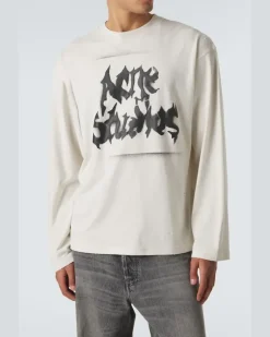 Longsleeve aus Jersey Weiß