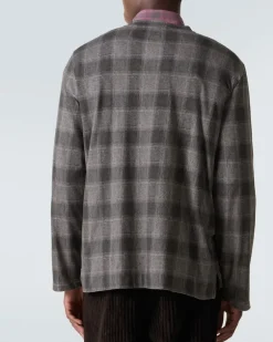 Longsleeve Box aus Baumwoll-Jersey Grau