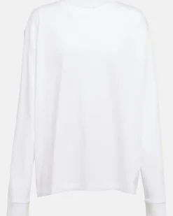 Longsleeve Ciles aus Baumwolle Weiß