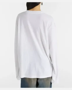 Longsleeve Edden aus einem Baumwollgemisch Weiß