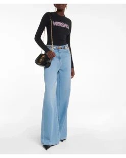Longsleeve Goddess aus einem Baumwollgemisch Multicolor