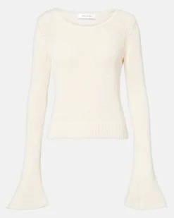 Longsleeve Sei aus einem Baumwollgemisch Weiß