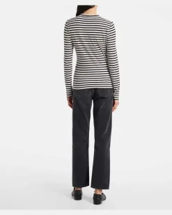 Longsleeve Susana aus Baumwoll-Jersey Schwarz