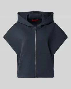Loose Fit Sweatjacke aus Baumwoll-Mix Modell 'GATTINI Hellgelb