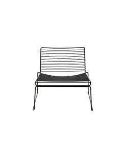 Lounge Sessel Hee - Schwarz - lackierter Stahl - Designer Hee Welling