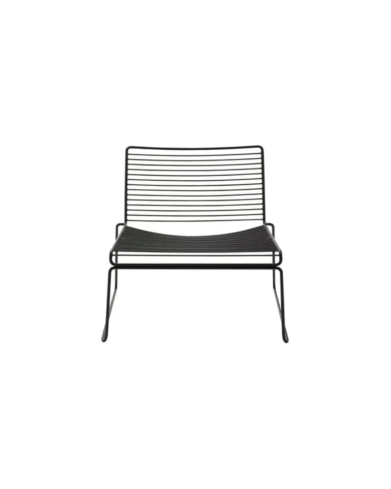 Lounge Sessel Hee - Schwarz - lackierter Stahl - Designer Hee Welling
