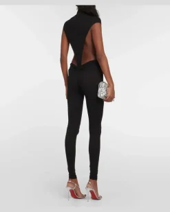 Low-Rise Leggings Schwarz