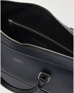 Ludlow Full-Grain Leather Briefcase Blue