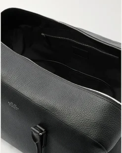 Ludlow Leather Weekend Bag Black
