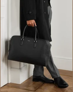Ludlow Leather Weekend Bag Black