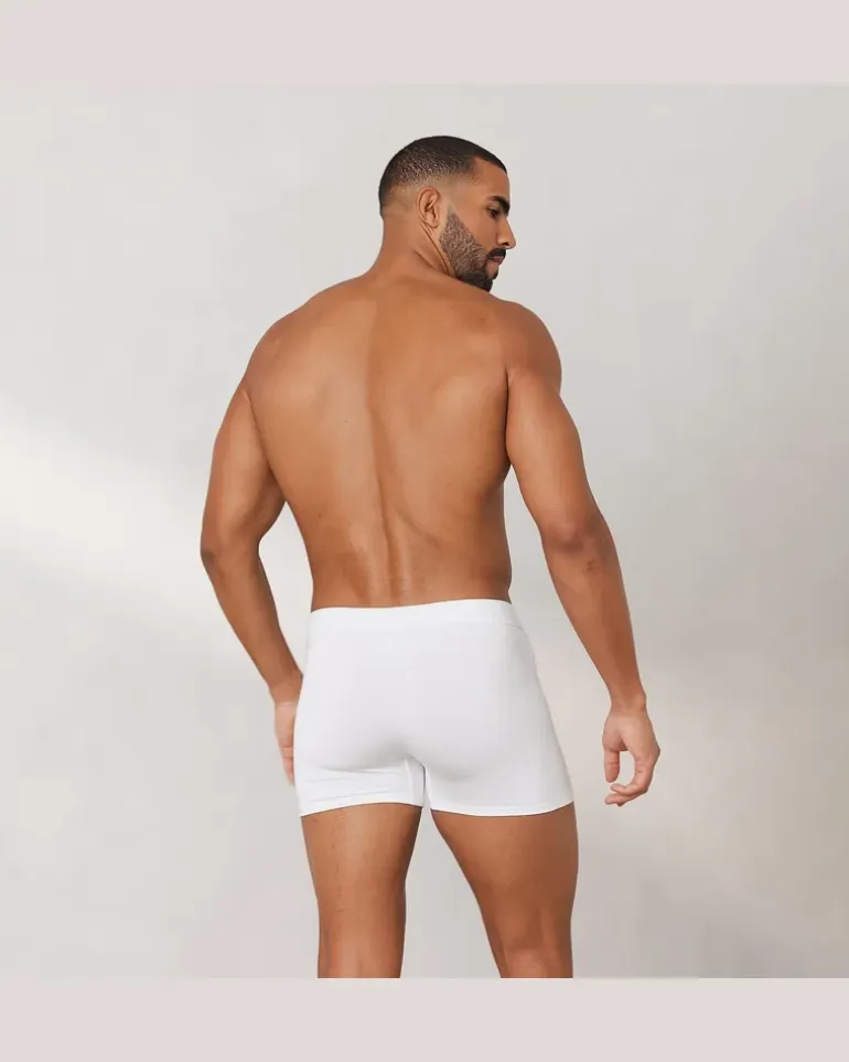 Luxe Herren-Boxer (3er Paket) - Weiß White
