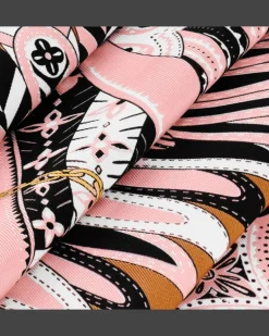 LV Feathers Carré 70 Pink