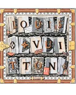 LV Library Carré 70 Brown