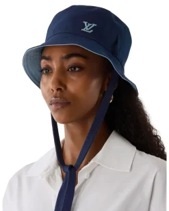 LV Play Aerogram Fischerhut zum Wenden Blue