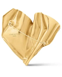 LV Sculptural Brosche Gold