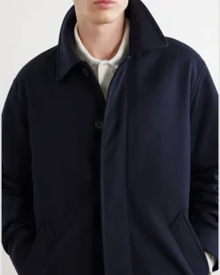 Mac Hugo gabardine trench coat Blue