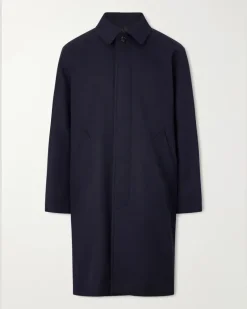 Mac Hugo gabardine trench coat Blue