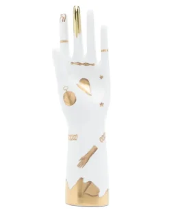 Mano Trionfo Italiano Skulptur (29cm x 7,5cm) - Weiß