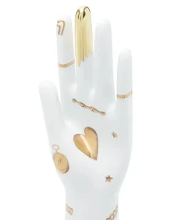 Mano Trionfo Italiano Skulptur (29cm x 7,5cm) - Weiß