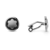 Manschettenknöpfe Star mit Onyxintarsie - Edelstahl - MB116661 - Cufflinks