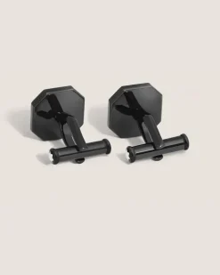 Manschettenknöpfe StarWalker Extreme - Schwarz - Edelstahl - MB135973 - Cufflinks