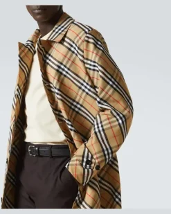 Mantel Burberry Check Beige