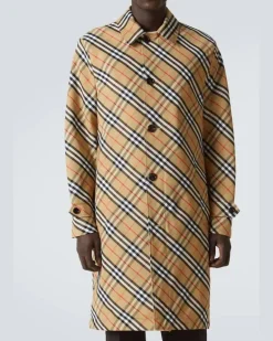 Mantel Burberry Check Beige