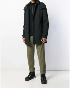 Mantel im Utility-Look - Schwarz