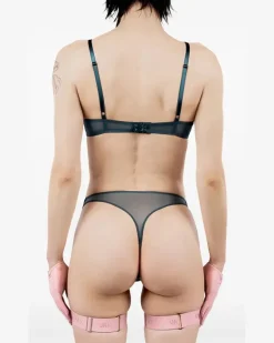 Maris Tanga mit Blumenmuster - Grün