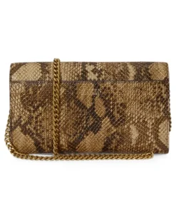 medium Adair II snakeskin-effect logo-plaque belt bag - Braun